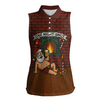 One Night Only Christmas Women Sleeveless Polo Shirt Xmas Holiday Patterns - Wonder Print Shop
