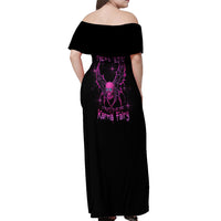 Karma Fairy Skul Off Shoulder Maxi Dress - Wonder Print Shop