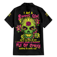 I Am A Sweet Girl But If You P Me O Sugar Skull Family Matching Mermaid Dress and Hawaiian Shirt - Wonder Print Shop