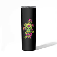I Am A Sweet Girl But If You P Me O Sugar Skull Skinny Tumbler - Wonder Print Shop