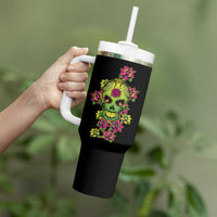 I Am A Sweet Girl But If You P Me O Sugar Skull Tumbler With Handle - Wonder Print Shop