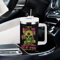 I Am A Sweet Girl But If You P Me O Sugar Skull Tumbler With Handle - Wonder Print Shop