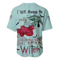 Salty Witch Mermaid Halloween Baseball Jersey - Wonder Print Shop