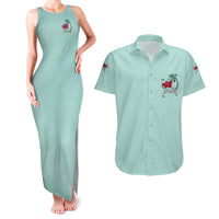 Salty Witch Mermaid Halloween Couples Matching Tank Maxi Dress and Hawaiian Shirt - Wonder Print Shop