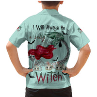 Salty Witch Mermaid Halloween Family Matching Mermaid Dress and Hawaiian Shirt - Wonder Print Shop