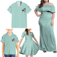Salty Witch Mermaid Halloween Family Matching Off Shoulder Maxi Dress and Hawaiian Shirt - Wonder Print Shop