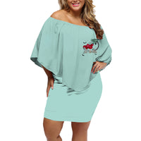 Salty Witch Mermaid Halloween Family Matching Off Shoulder Short Dress and Hawaiian Shirt - Wonder Print Shop