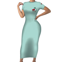 Salty Witch Mermaid Halloween Short Sleeve Bodycon Dress - Wonder Print Shop