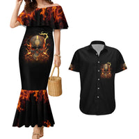 Did I Piss You Off Skull Filagree Couples Matching Mermaid Dress and Hawaiian Shirt - Wonder Print Shop