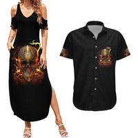 Did I Piss You Off Skull Filagree Couples Matching Summer Maxi Dress and Hawaiian Shirt - Wonder Print Shop