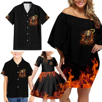 Did I Piss You Off Skull Filagree Family Matching Off Shoulder Short Dress and Hawaiian Shirt - Wonder Print Shop