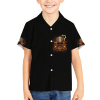 Did I Piss You Off Skull Filagree Kid Hawaiian Shirt - Wonder Print Shop