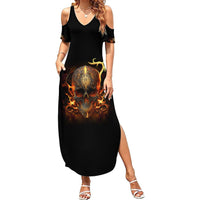 Did I Piss You Off Skull Filagree Summer Maxi Dress - Wonder Print Shop