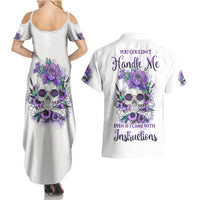 You Couldn't Handle Me Skul Couples Matching Summer Maxi Dress and Hawaiian Shirt - Wonder Print Shop
