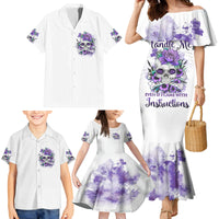 You Couldn't Handle Me Skul Family Matching Mermaid Dress and Hawaiian Shirt - Wonder Print Shop