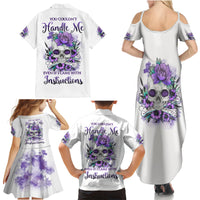 You Couldn't Handle Me Skul Family Matching Summer Maxi Dress and Hawaiian Shirt - Wonder Print Shop