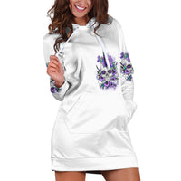 You Couldn't Handle Me Skul Hoodie Dress - Wonder Print Shop