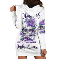 You Couldn't Handle Me Skul Hoodie Dress - Wonder Print Shop