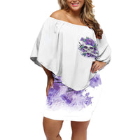 You Couldn't Handle Me Skul Off Shoulder Short Dress - Wonder Print Shop