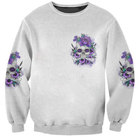 You Couldn't Handle Me Skul Sweatshirt - Wonder Print Shop