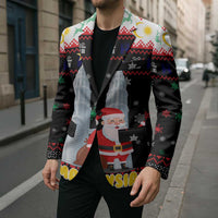 Malaysia Christmas Blazer with Santa Claus Petronas Towers Snowflakes and Festive Icons - Wonder Print Shop