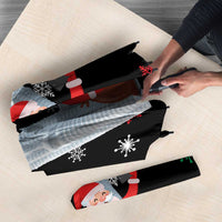 Malaysia Christmas Umbrella with Santa Claus Petronas Towers Snowflakes and Festive Icons - Wonder Print Shop