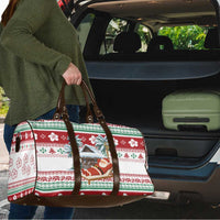 Maldives Christmas Travel Bag with Santa Claus Hammock Palm Trees and Tropical - Wonder Print Shop