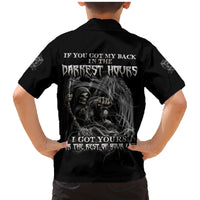 If You Got My Back In The Darkest Hours Family Matching Mermaid Dress and Hawaiian Shirt - Wonder Print Shop