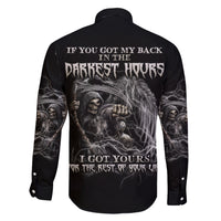 If You Got My Back In The Darkest Hours Family Matching Short Sleeve Bodycon Dress and Hawaiian Shirt - Wonder Print Shop