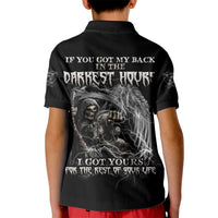 If You Got My Back In The Darkest Hours Kid Polo Shirt - Wonder Print Shop