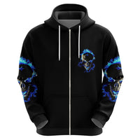 Yes I'm A Nice Person Skull Fire Hoodie - Wonder Print Shop