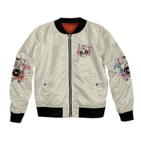I Am A Sweet Girl Skull Bomber Jacket - Wonder Print Shop