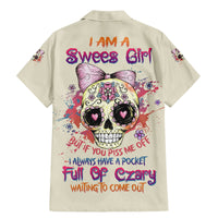 I Am A Sweet Girl Skull Family Matching Mermaid Dress and Hawaiian Shirt - Wonder Print Shop