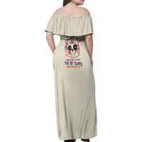 I Am A Sweet Girl Skull Family Matching Off Shoulder Maxi Dress and Hawaiian Shirt - Wonder Print Shop