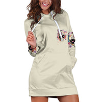 I Am A Sweet Girl Skull Hoodie Dress - Wonder Print Shop