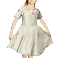 I Am A Sweet Girl Skull Kid Short Sleeve Dress - Wonder Print Shop