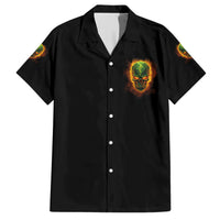 Your Demons Hide Under Your Bed Family Matching Short Sleeve Bodycon Dress and Hawaiian Shirt - Wonder Print Shop