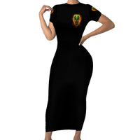 Your Demons Hide Under Your Bed Family Matching Short Sleeve Bodycon Dress and Hawaiian Shirt - Wonder Print Shop