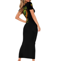 Your Demons Hide Under Your Bed Family Matching Short Sleeve Bodycon Dress and Hawaiian Shirt - Wonder Print Shop