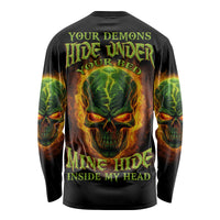Your Demons Hide Under Your Bed Long Sleeve Shirt - Wonder Print Shop