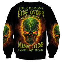 Your Demons Hide Under Your Bed Sweatshirt - Wonder Print Shop