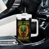 Your Demons Hide Under Your Bed Tumbler With Handle - Wonder Print Shop