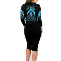 If I'm Too Quiet And Smiling Family Matching Long Sleeve Bodycon Dress and Hawaiian Shirt - Wonder Print Shop