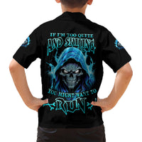 If I'm Too Quiet And Smiling Family Matching Short Sleeve Bodycon Dress and Hawaiian Shirt - Wonder Print Shop