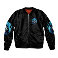 If I'm Too Quiet And Smiling Sleeve Zip Bomber Jacket - Wonder Print Shop
