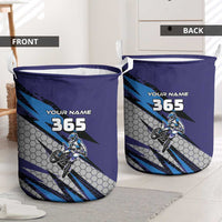 Custom Extreme Motocross Racing Laundry Basket with Rider Graphic - Wonder Print Shop