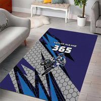 Custom Extreme Motocross Racing Area Rug with Rider Graphic - Wonder Print Shop