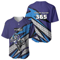 Custom Extreme Motocross Racing Baseball Jersey with Rider Graphic - Wonder Print Shop