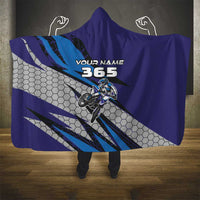Custom Extreme Motocross Racing Hooded Blanket with Rider Graphic - Wonder Print Shop