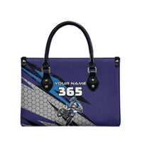 Custom Extreme Motocross Racing Leather Bag with Rider Graphic - Wonder Print Shop